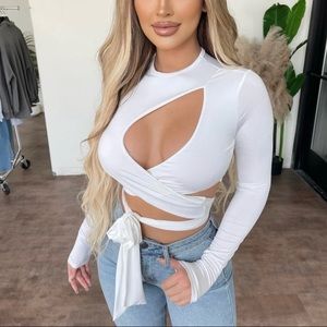 NEW** White Tie Top